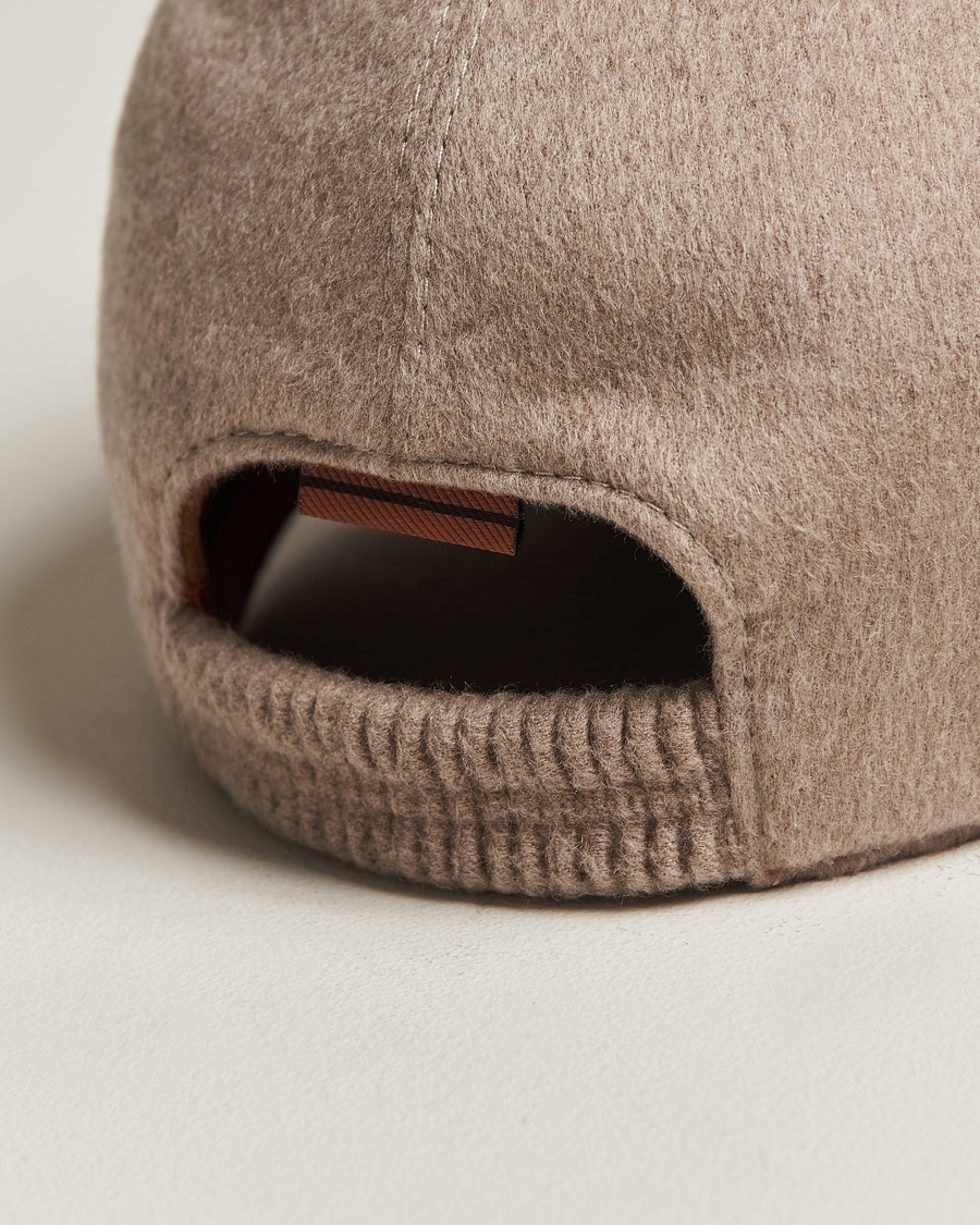 Uomini | Zegna Cashmere Baseball Cap Beige | Zegna | Cashmere Baseball Cap Beige