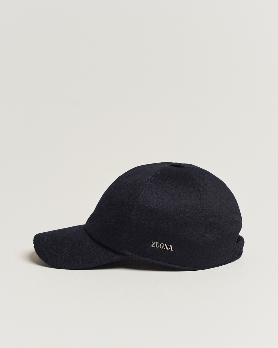 Uomini | Zegna Cashmere Baseball Cap Navy | Zegna | Cashmere Baseball Cap Navy