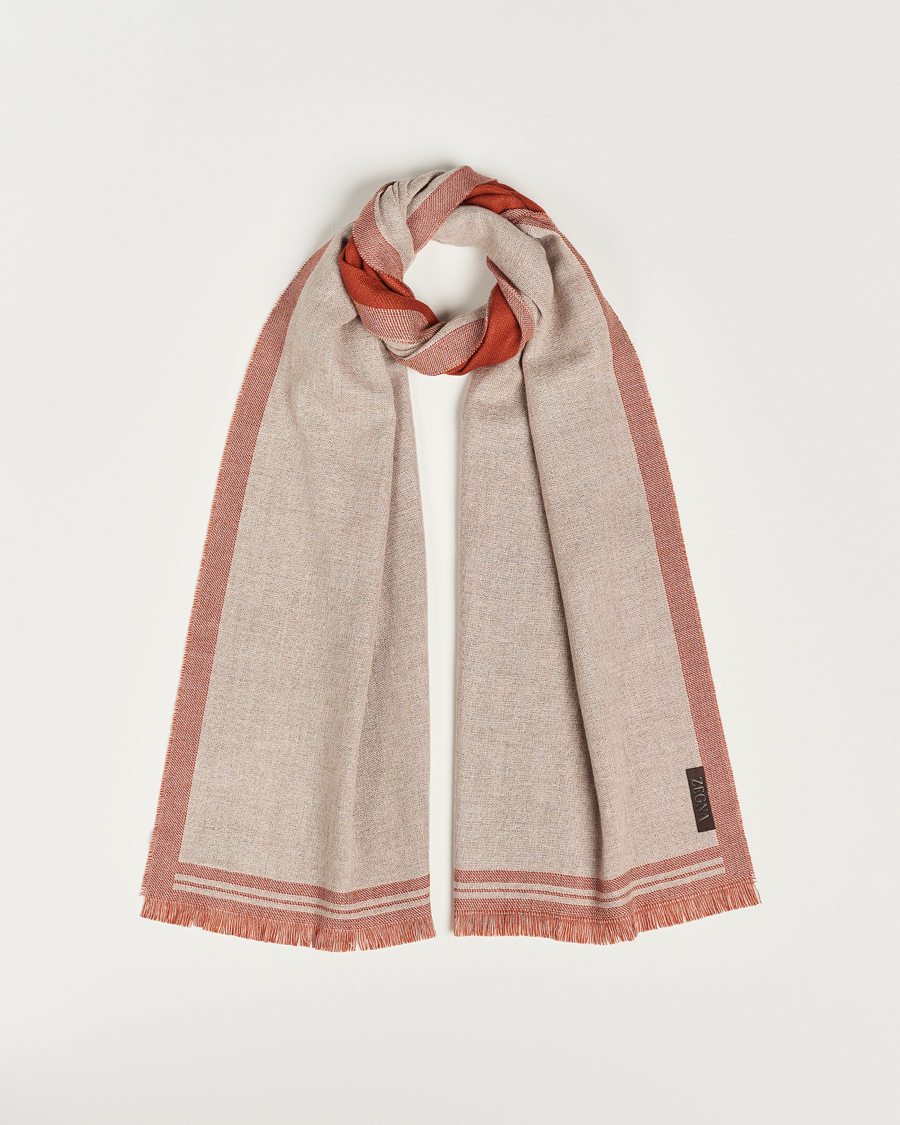 Uomini | Zegna Wool/Cashmere Scarf Beige | Zegna | Wool/Cashmere Scarf Beige