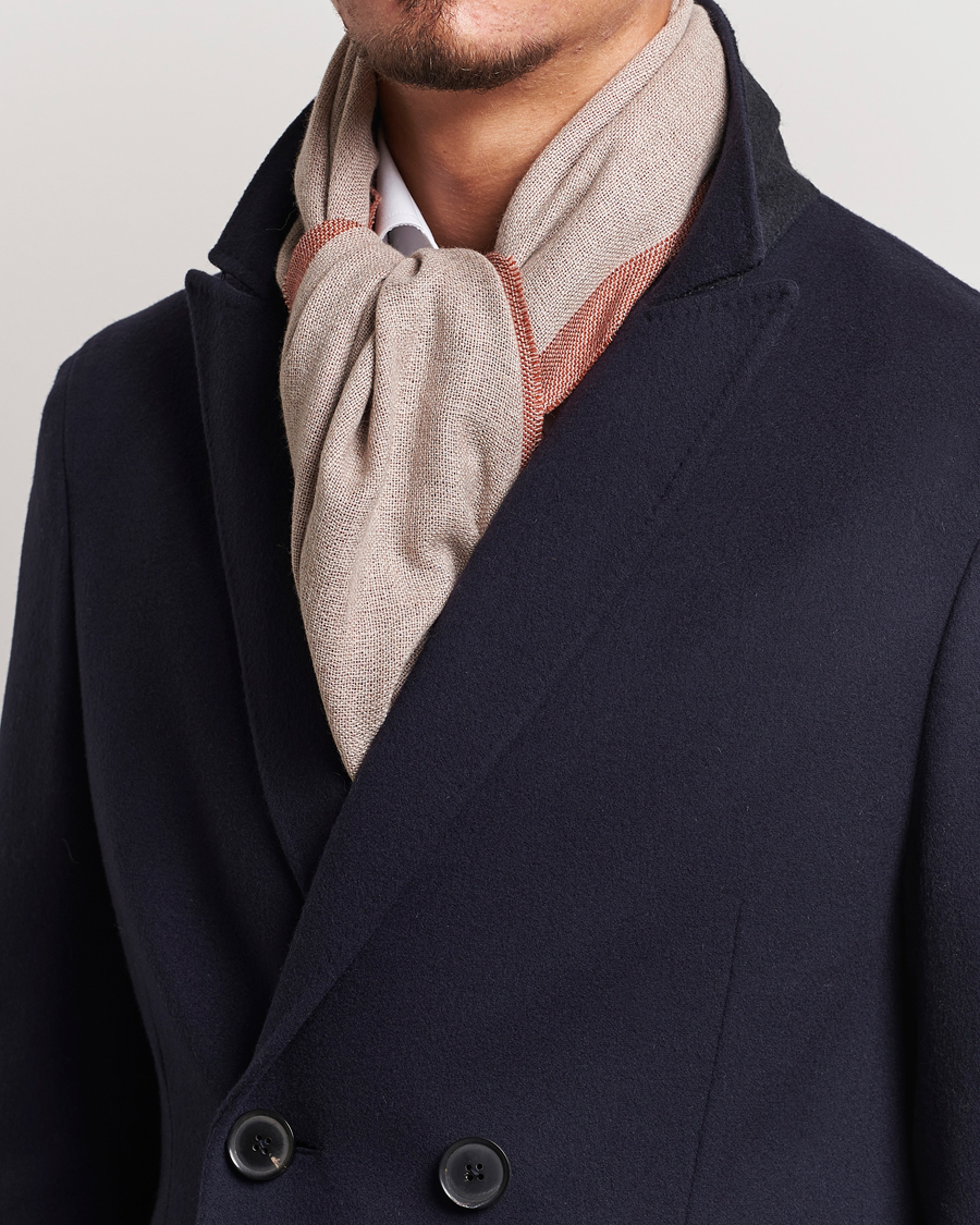 Uomini | Zegna Wool/Cashmere Scarf Beige | Zegna | Wool/Cashmere Scarf Beige