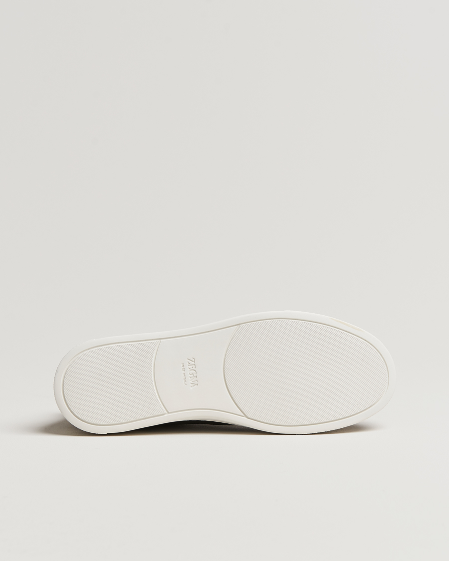 Uomini | Zegna Triple Stitch Bi-Material Sneakers Navy | Zegna | Triple Stitch Bi-Material Sneakers Navy