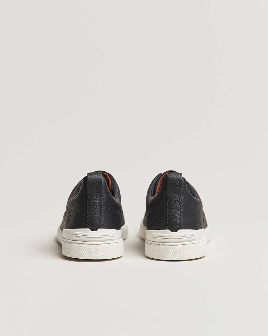 Uomini | Zegna Triple Stitch Bi-Material Sneakers Navy | Zegna | Triple Stitch Bi-Material Sneakers Navy