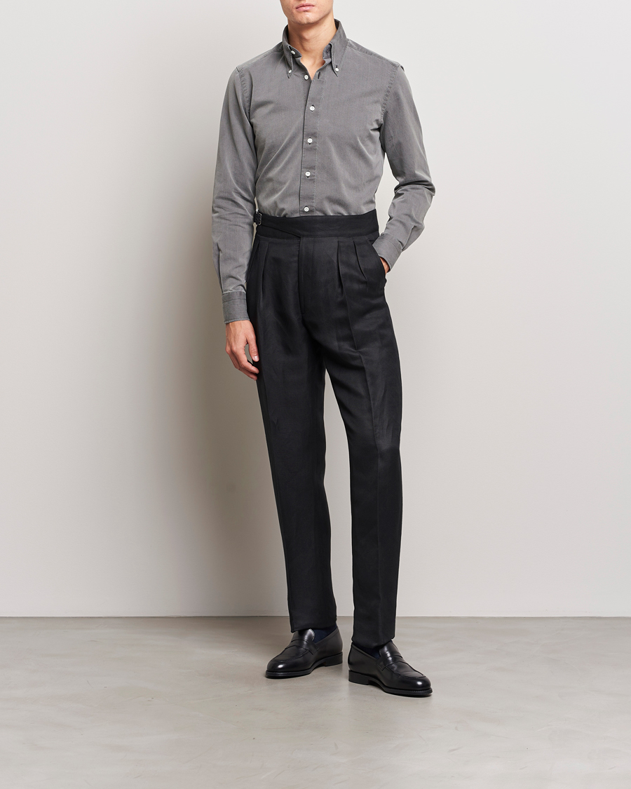 Uomini | Camicie | 100Hands | Cloud Washed Denim Shirt Grey