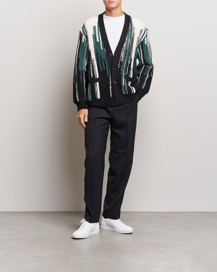 Uomini | Maglieria | Missoni | Bramble Stitch Cardigan Black/Green