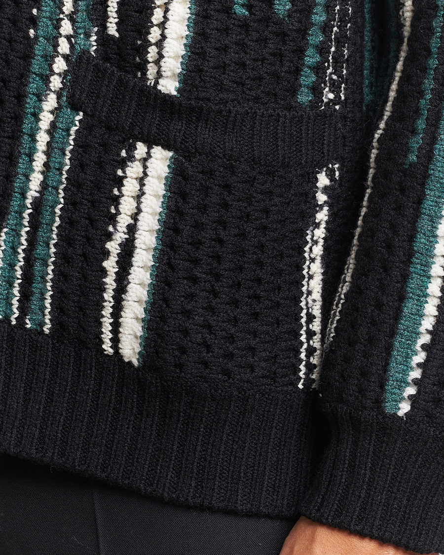 Uomini | Maglieria | Missoni | Bramble Stitch Cardigan Black/Green
