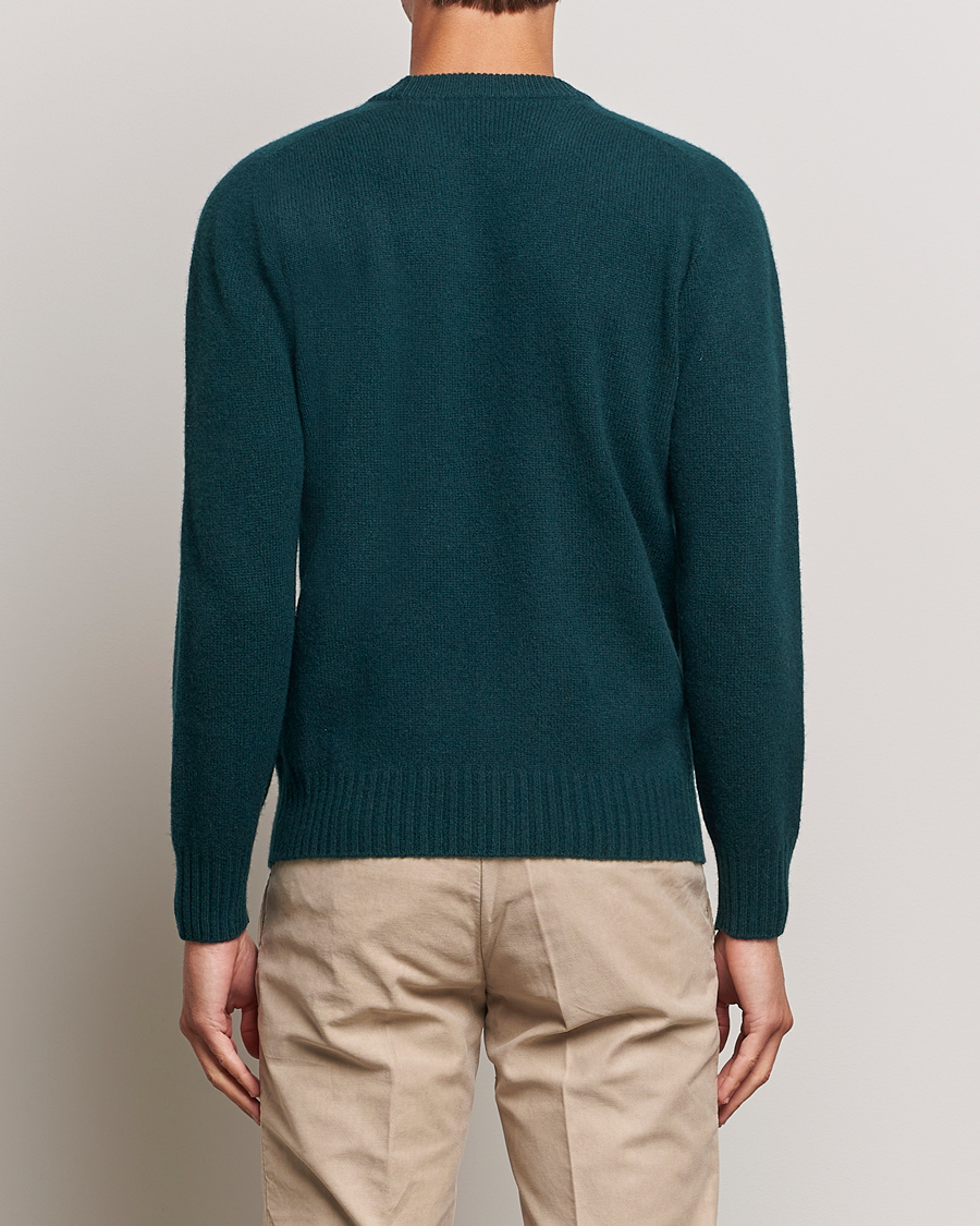 Uomini | Maglieria | Altea | Wool/Cashmere Crew Neck Pullover Dark Green