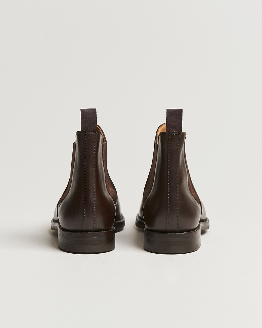 Uomini | Stivali | Crockett & Jones | Chelsea 5 Dk Brown Wax Calf
