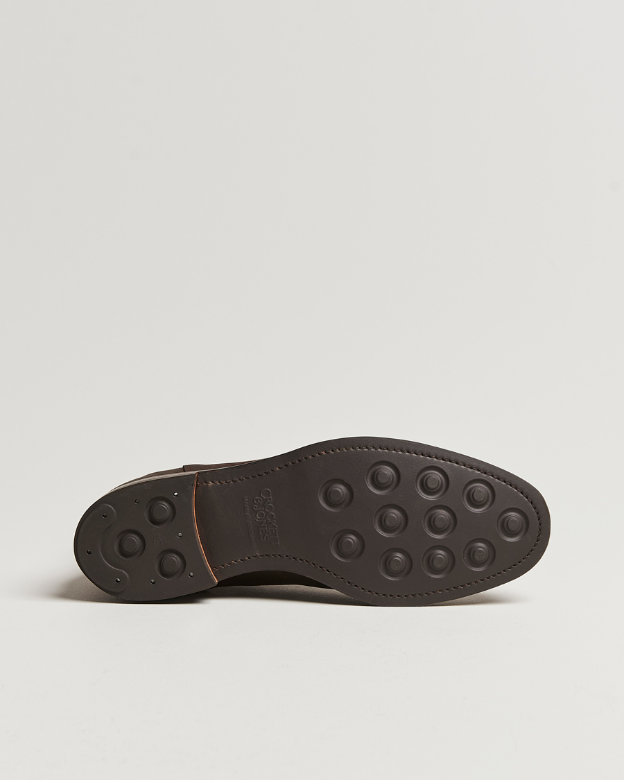 Uomini | Stivali | Crockett & Jones | Chelsea 5 Dk Brown Rough-Out Suede