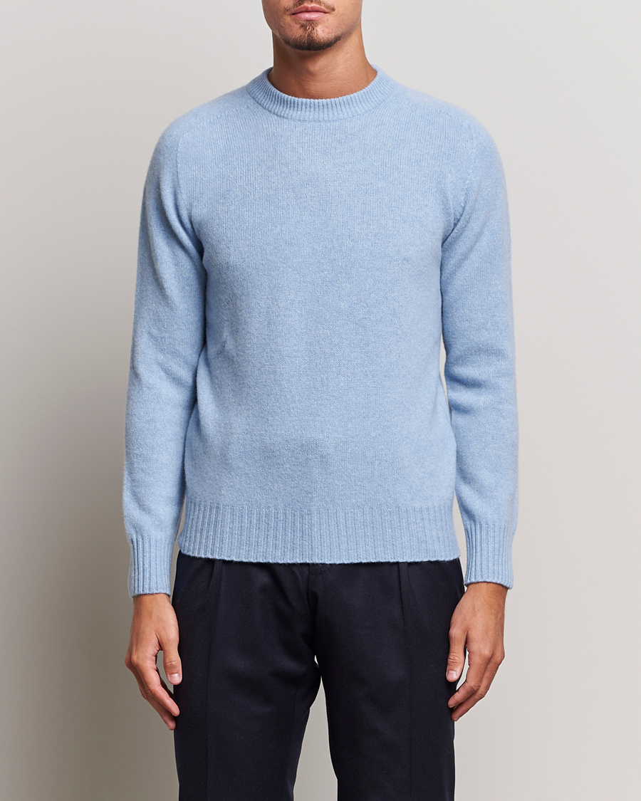 Uomini | Maglieria | Altea | Wool/Cashmere Crew Neck Pullover Light Blue