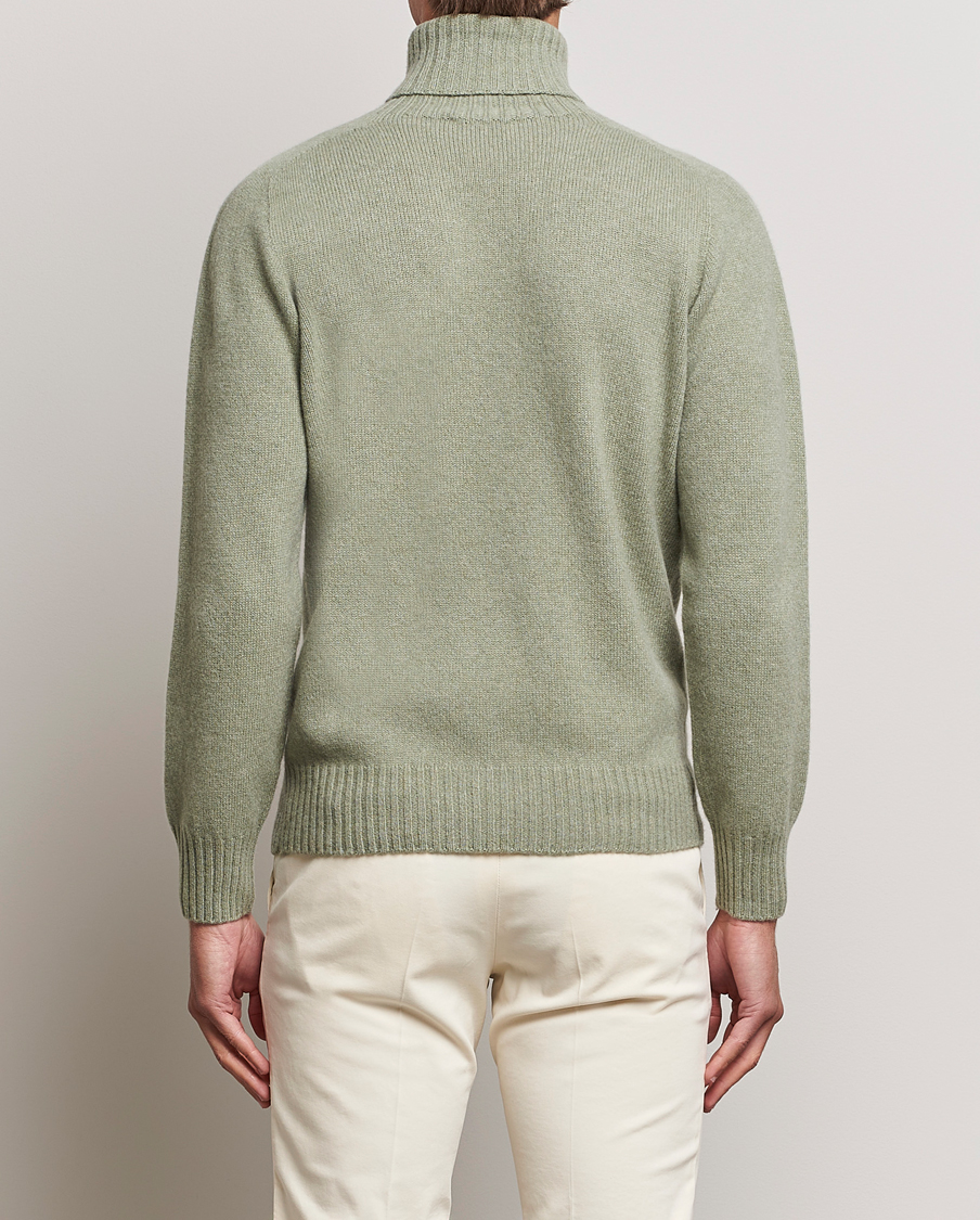 Uomini | Maglieria | Altea | Wool/Cashmere Crew Neck Rollneck Sage