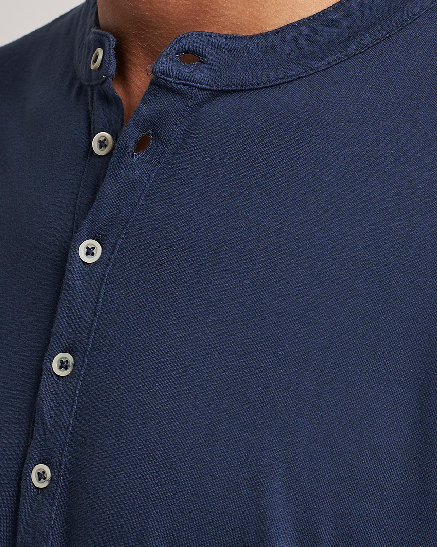 Uomini | Maglieria | Massimo Alba | Hawai Cotton/Cashmere Henley Navy