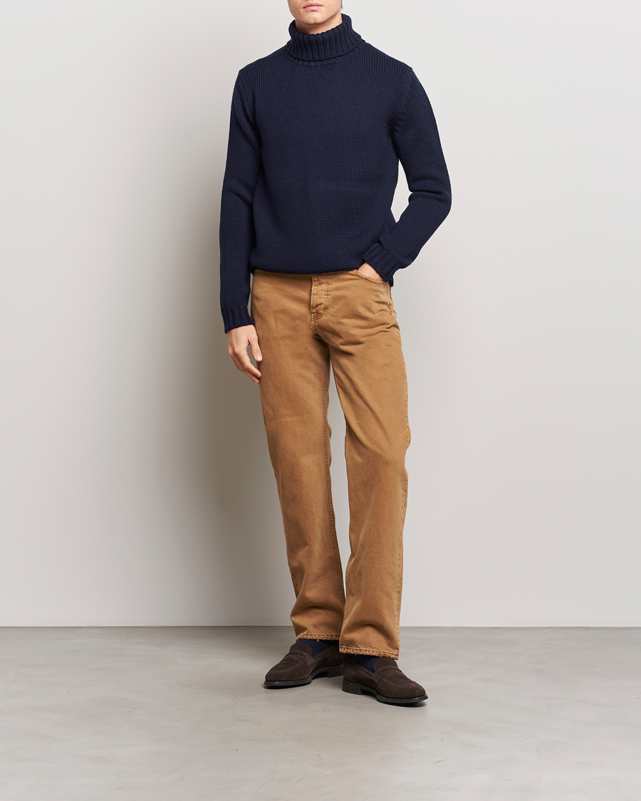 Uomini | Maglieria | Massimo Alba | Karl Knit Rollneck Navy