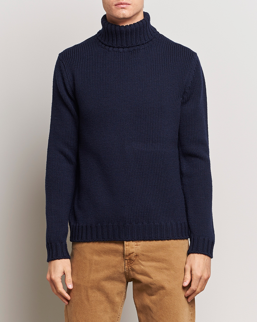 Uomini | Maglieria | Massimo Alba | Karl Knit Rollneck Navy