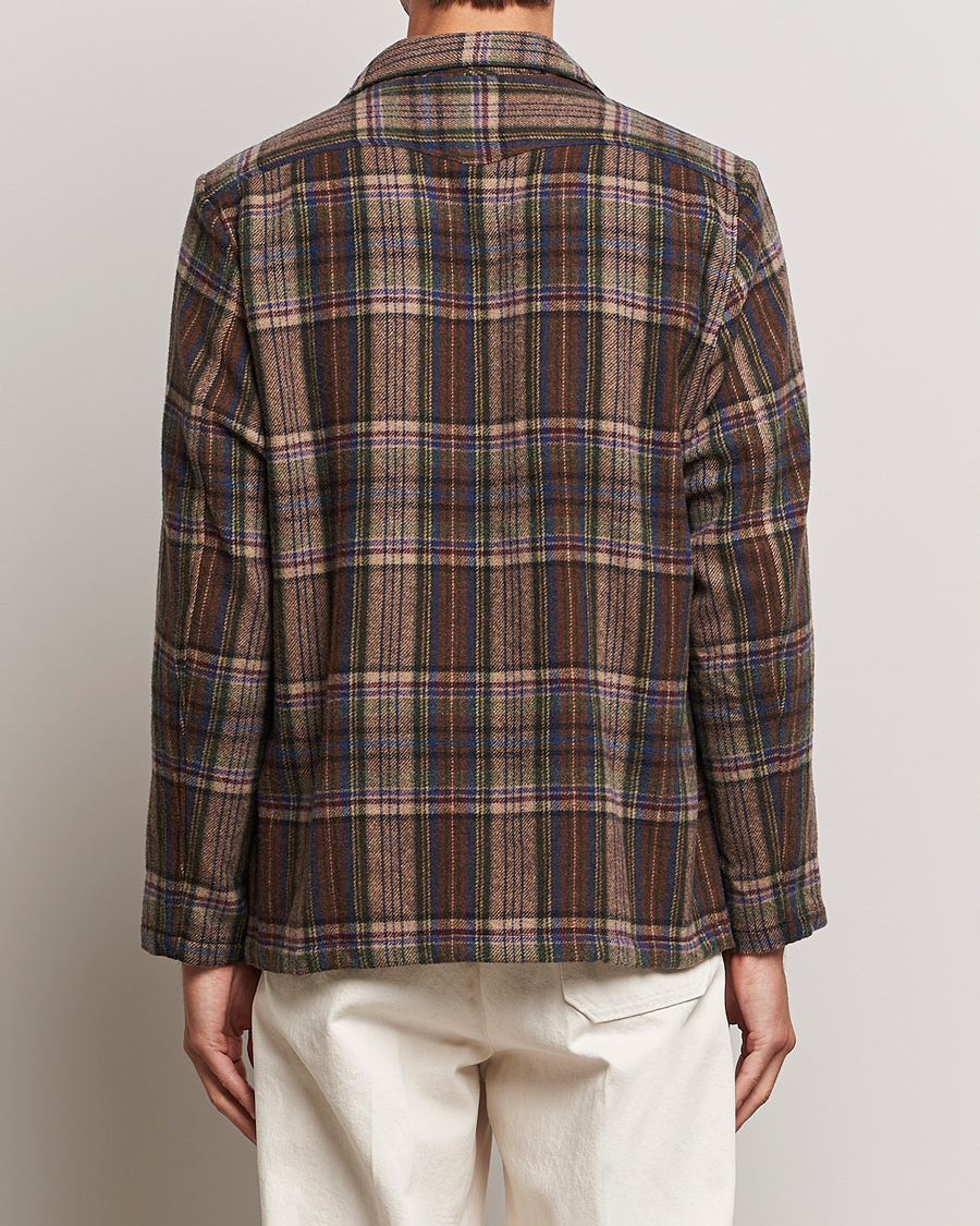 Uomini | Giacche | Massimo Alba | Florida Soft Wool Shirt Jacket Brown Check