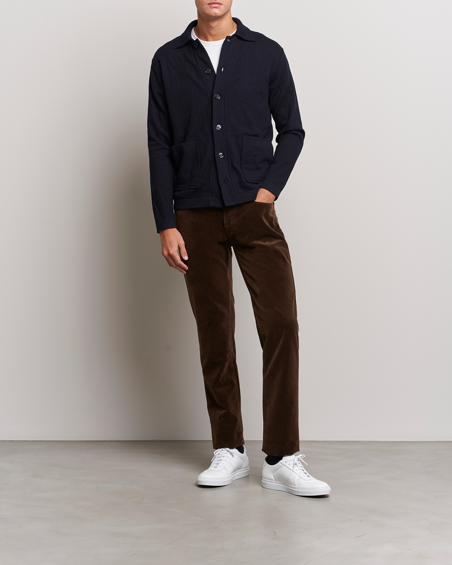 Uomini | Pantaloni | Massimo Alba | Regular Fit Velvet 5-Pocket Pants Chestnut