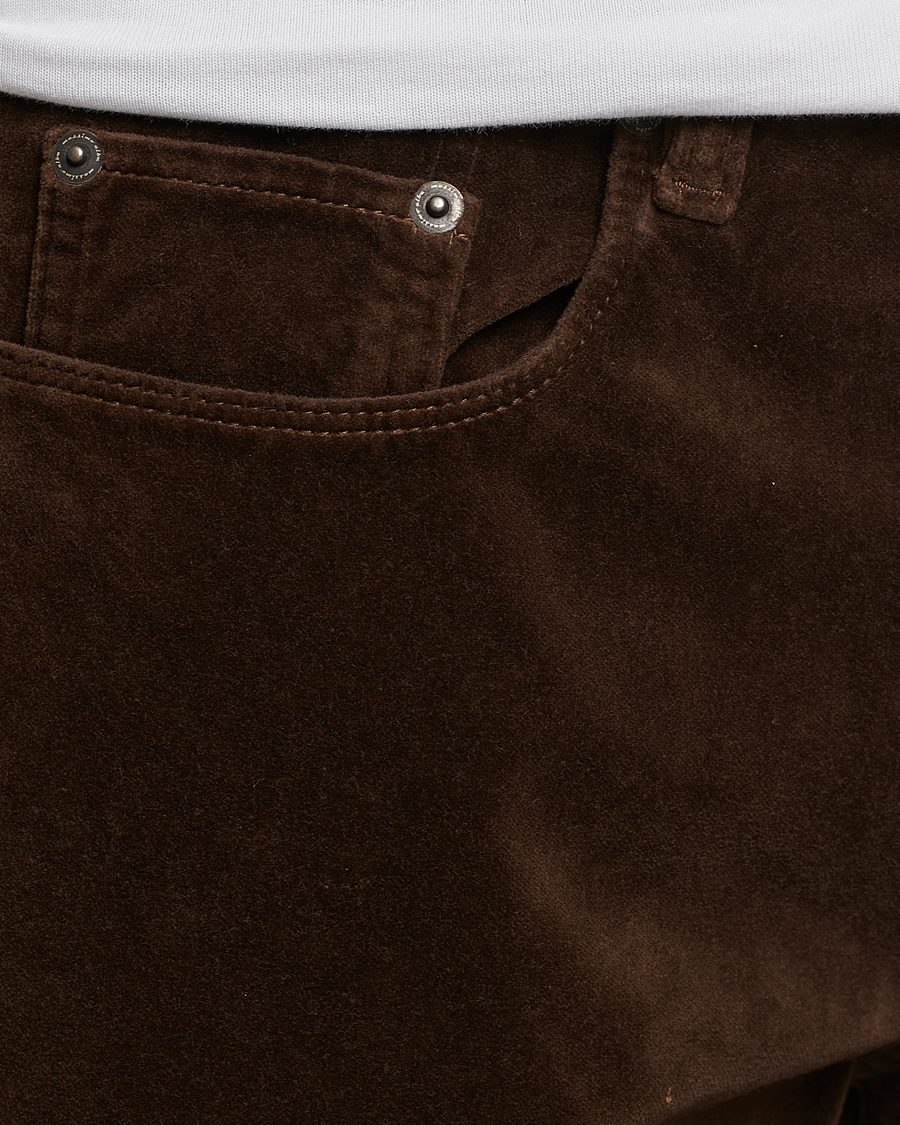Uomini | Pantaloni | Massimo Alba | Regular Fit Velvet 5-Pocket Pants Chestnut