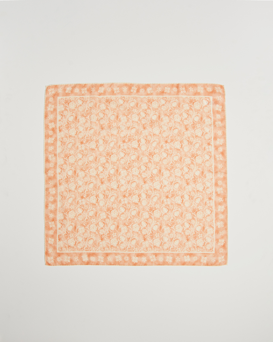 Uomini | Massimo Alba Printed Cashmere Bandana Apricot | Massimo Alba | Printed Cashmere Bandana Apricot