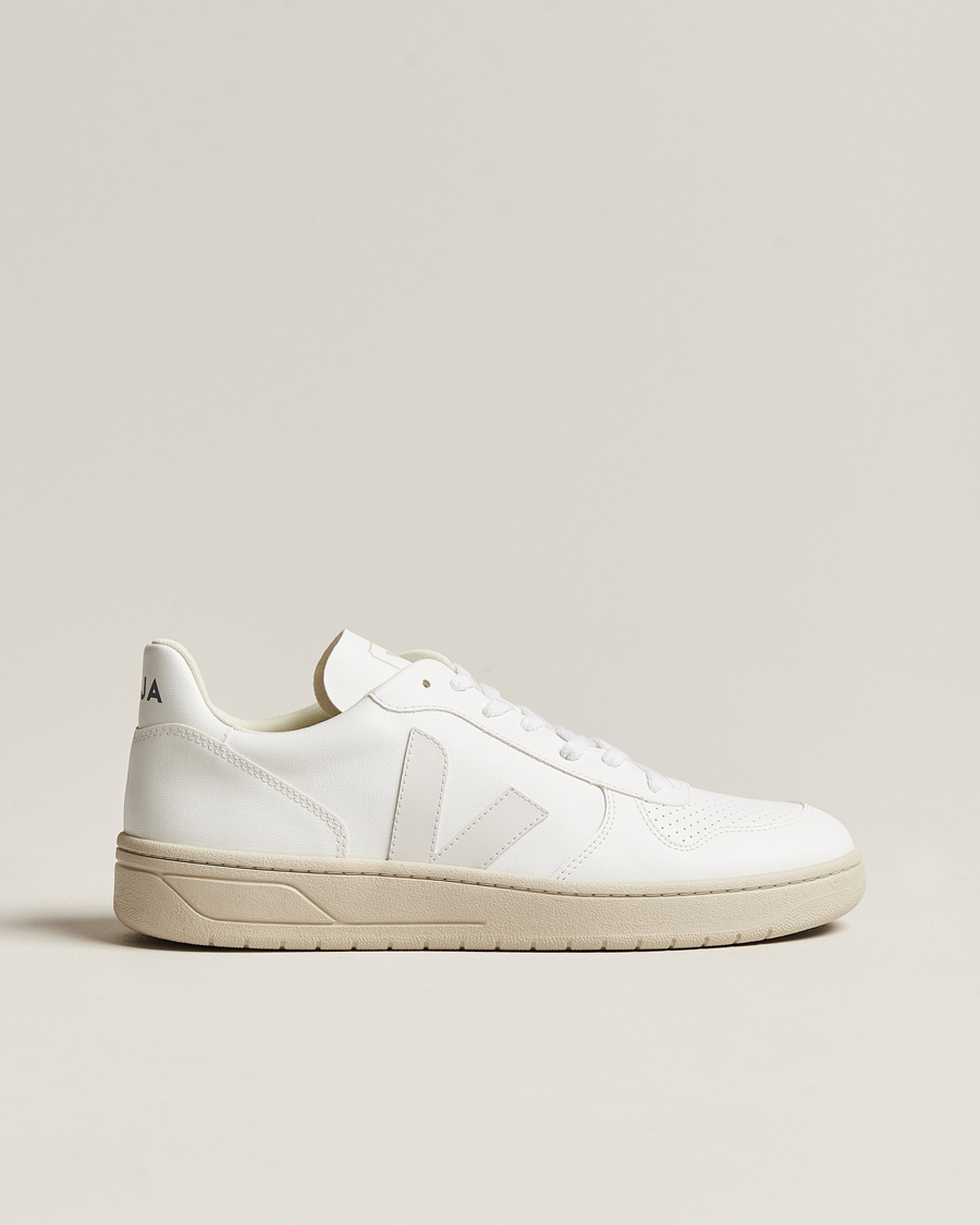 Uomini | Veja V-10 Vegan Leather Sneaker Full White 40 | Veja | V-10 Vegan Leather Sneaker Full White 40