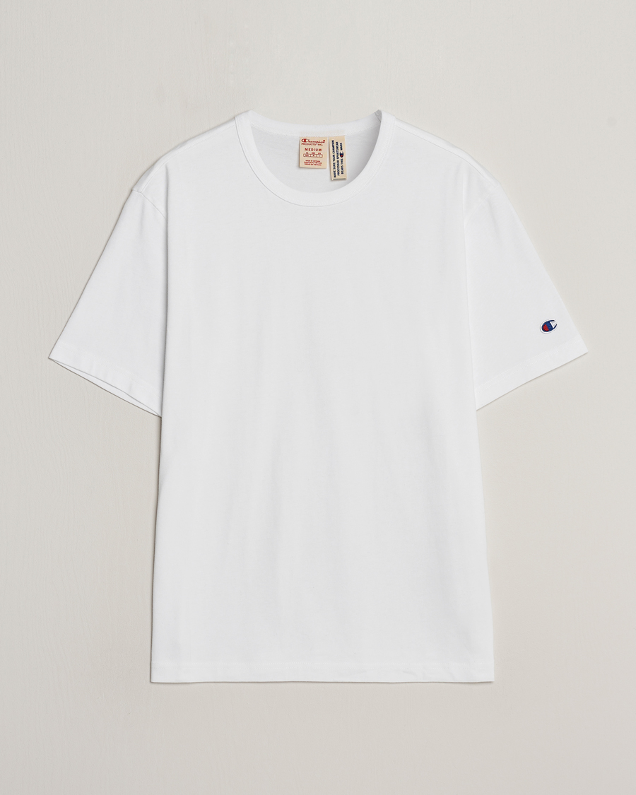Uomini | T-shirt | Champion | Jersey Crew Neck T-shirt White