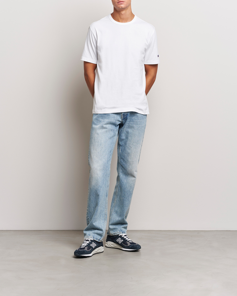 Uomini | T-shirt | Champion | Jersey Crew Neck T-shirt White
