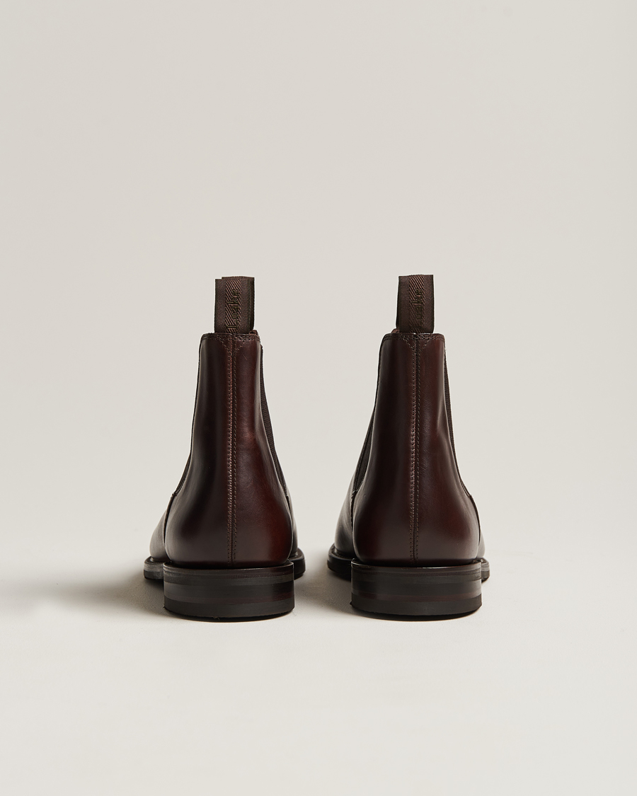 Uomini | Stivali | Loake 1880 | Emsworth Chelsea Boot Dark Brown Leather