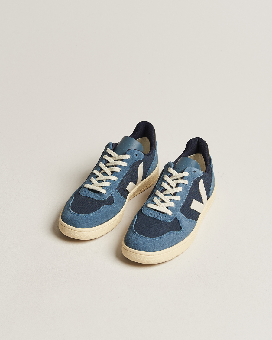 Uomini | Veja V-10 Ripstop Leather Sneaker Nautico Pierre | Veja | V-10 Ripstop Leather Sneaker Nautico Pierre