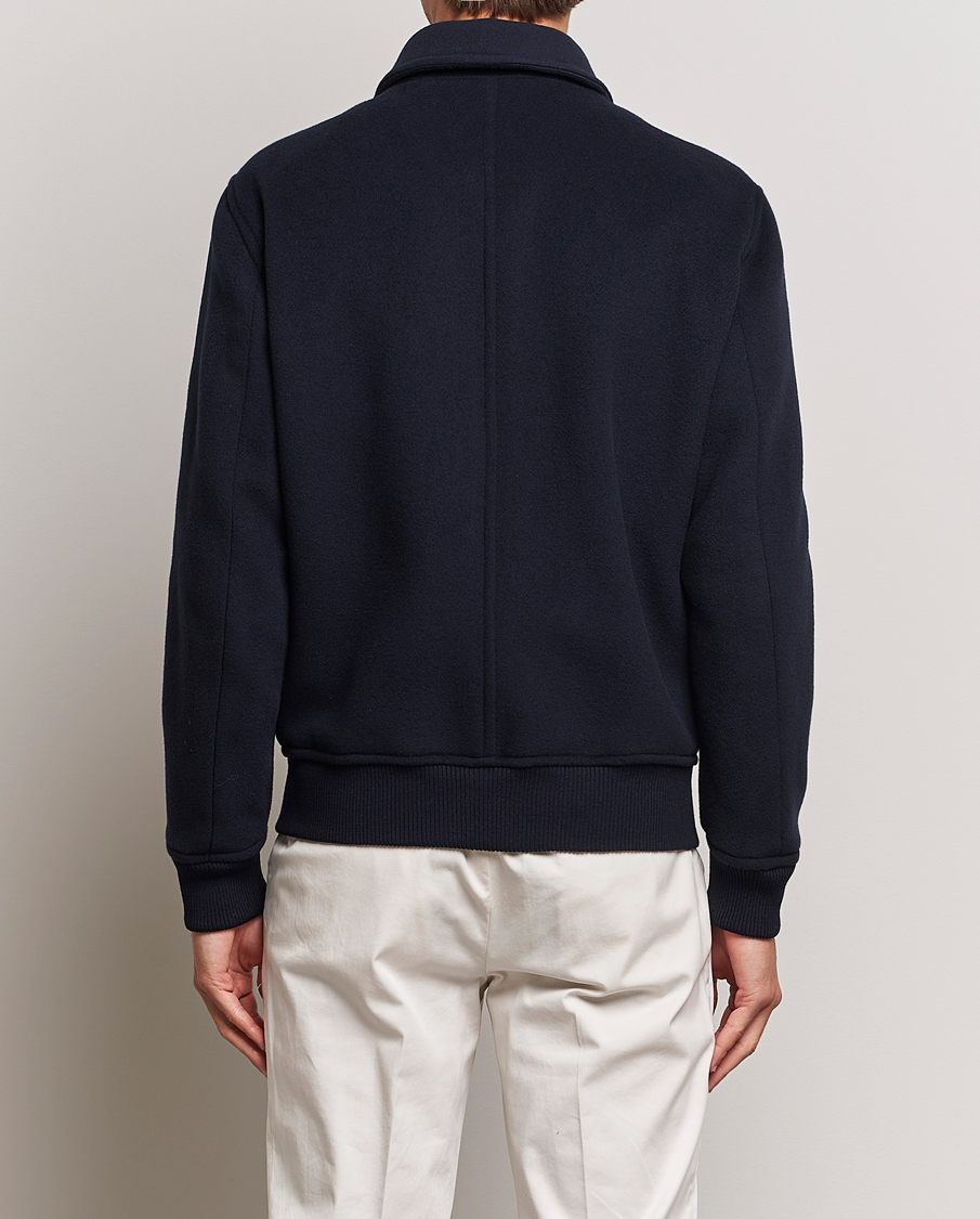 Uomini | Giacche | Kiton | Wool/Cashmere Bomber Jacket Navy