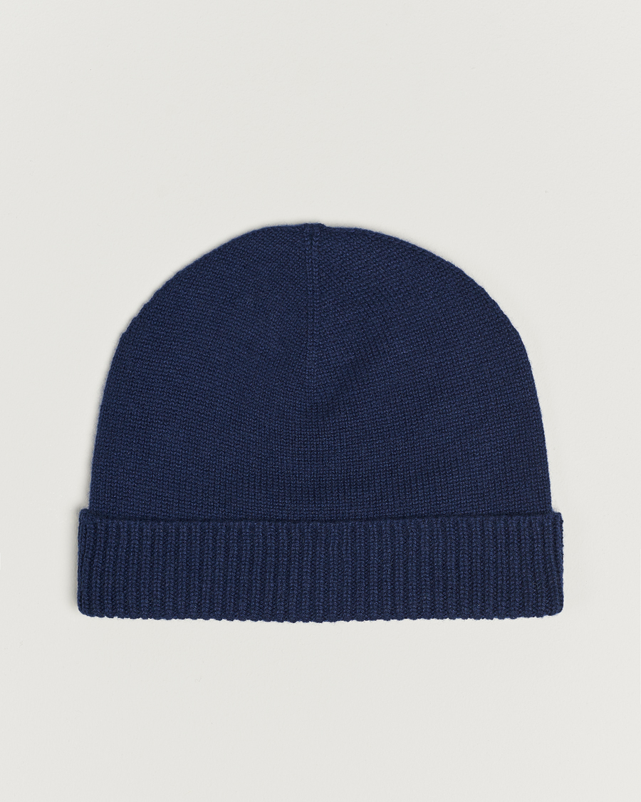 Uomini | Kiton Cashmere Beanie Navy | Kiton | Cashmere Beanie Navy