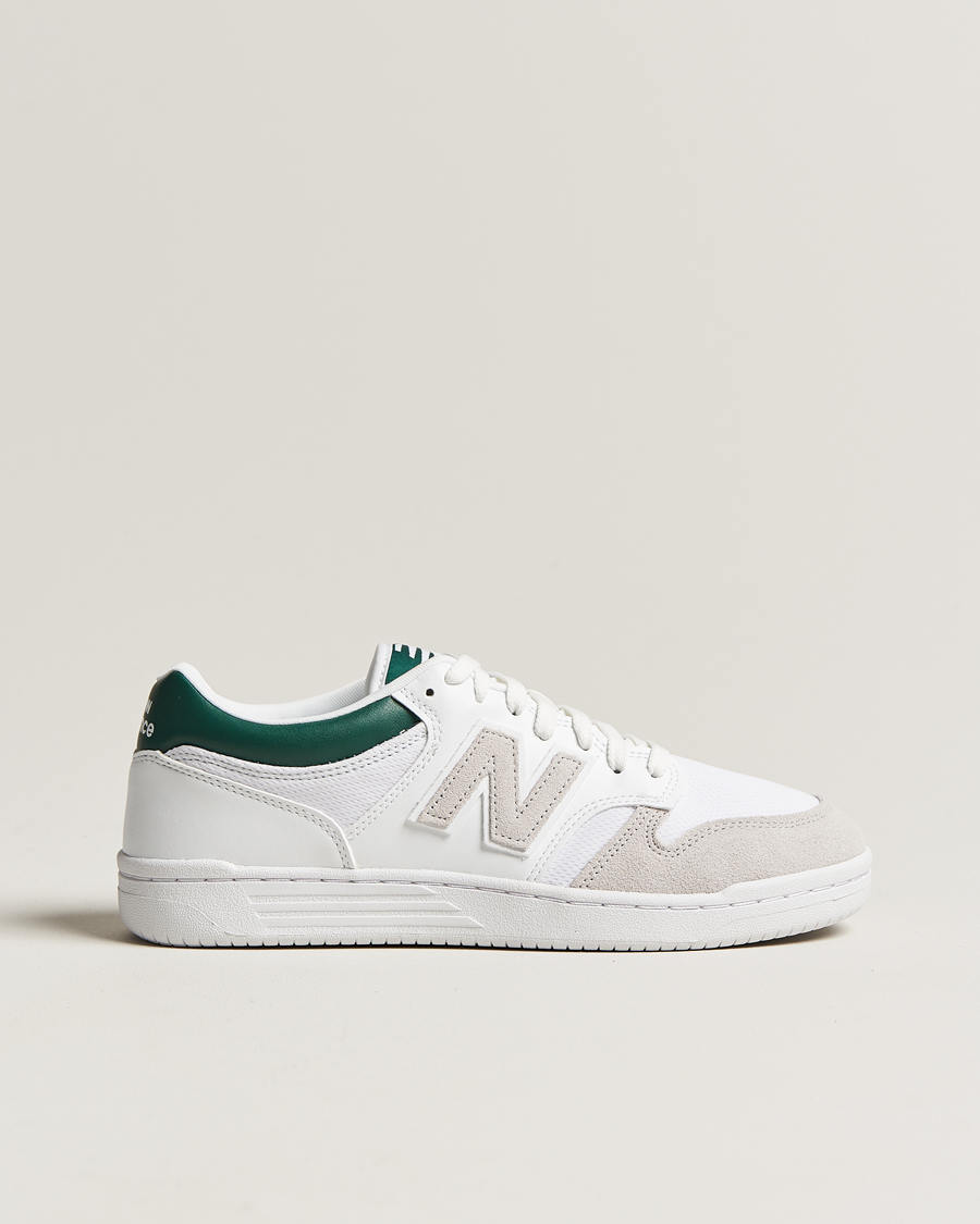 Uomini | New Balance 480 Sneakers White/Green | New Balance | 480 Sneakers White/Green