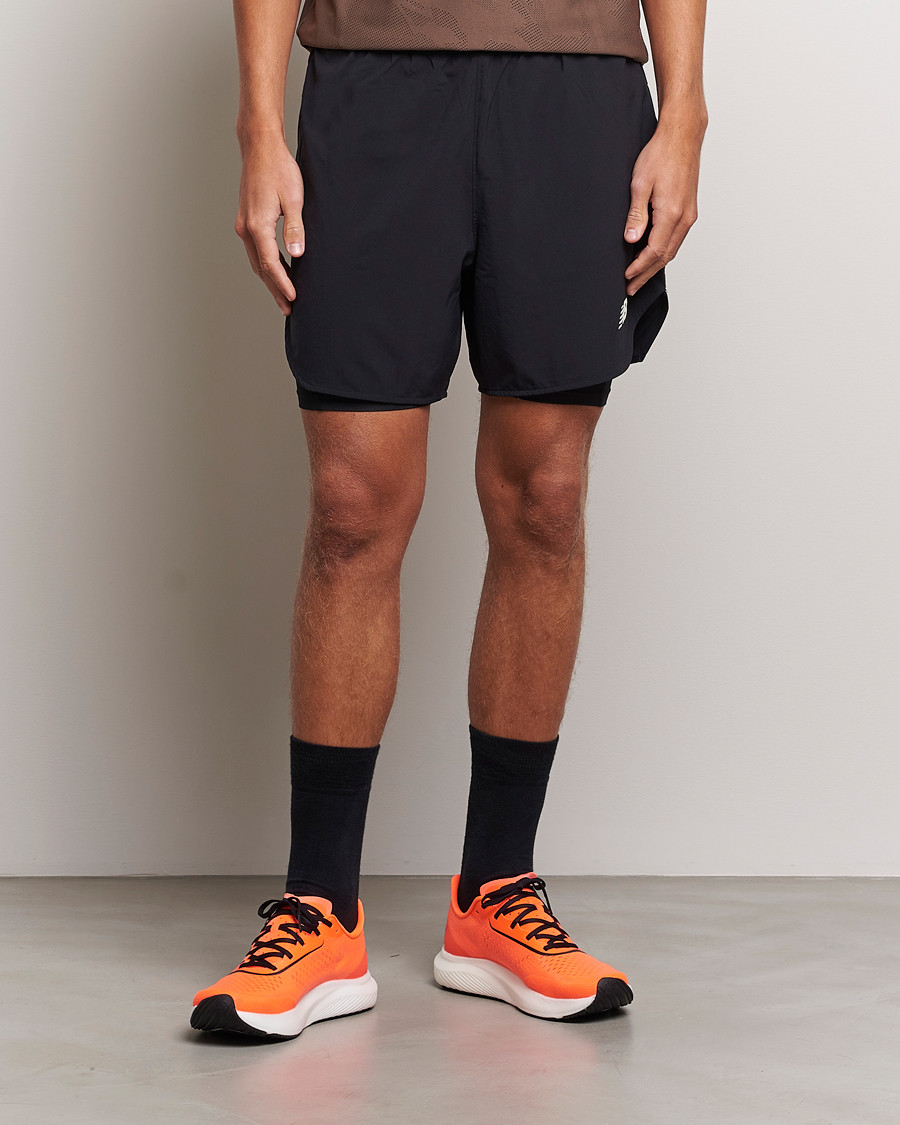 Uomini | Pantaloncini | New Balance | Running Q Speed 2 in 1 Shorts Black