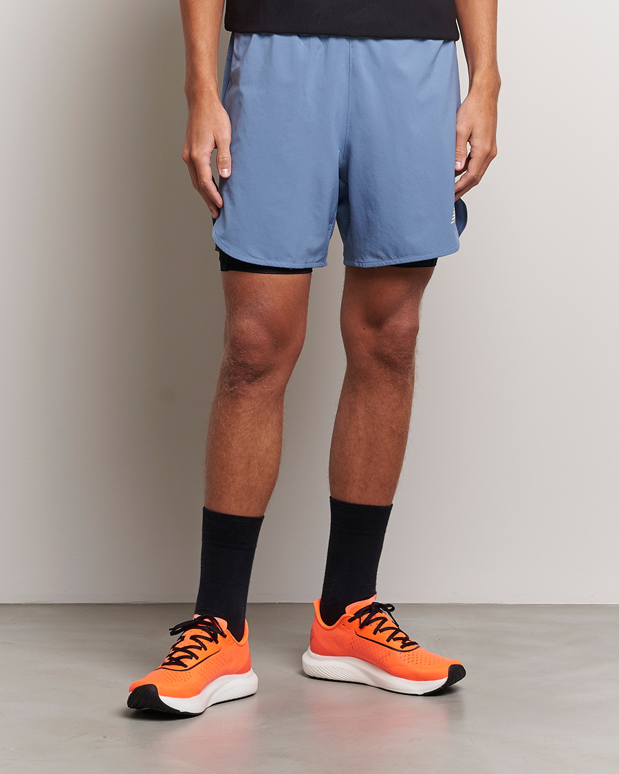 Uomini | Pantaloncini | New Balance | Running Q Speed 2 in 1 Shorts Mercury Blue