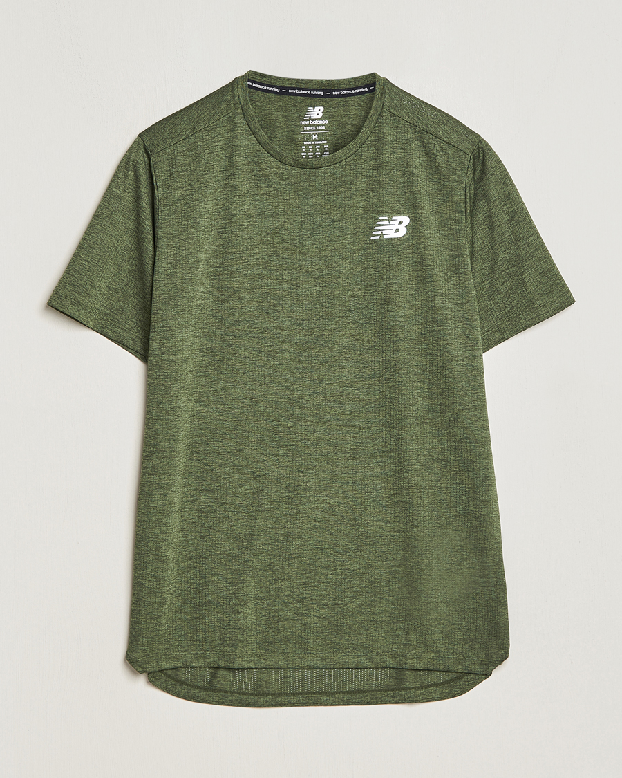 Uomini | T-shirt | New Balance | Running Impact Run T-Shirt Kombu Heather