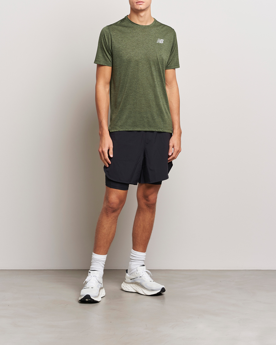 Uomini | T-shirt | New Balance | Running Impact Run T-Shirt Kombu Heather