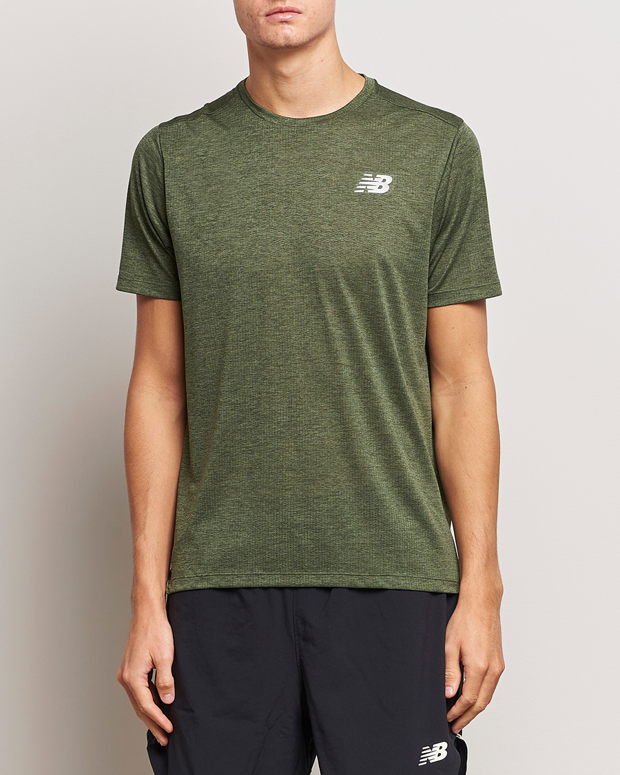 Uomini | T-shirt | New Balance | Running Impact Run T-Shirt Kombu Heather