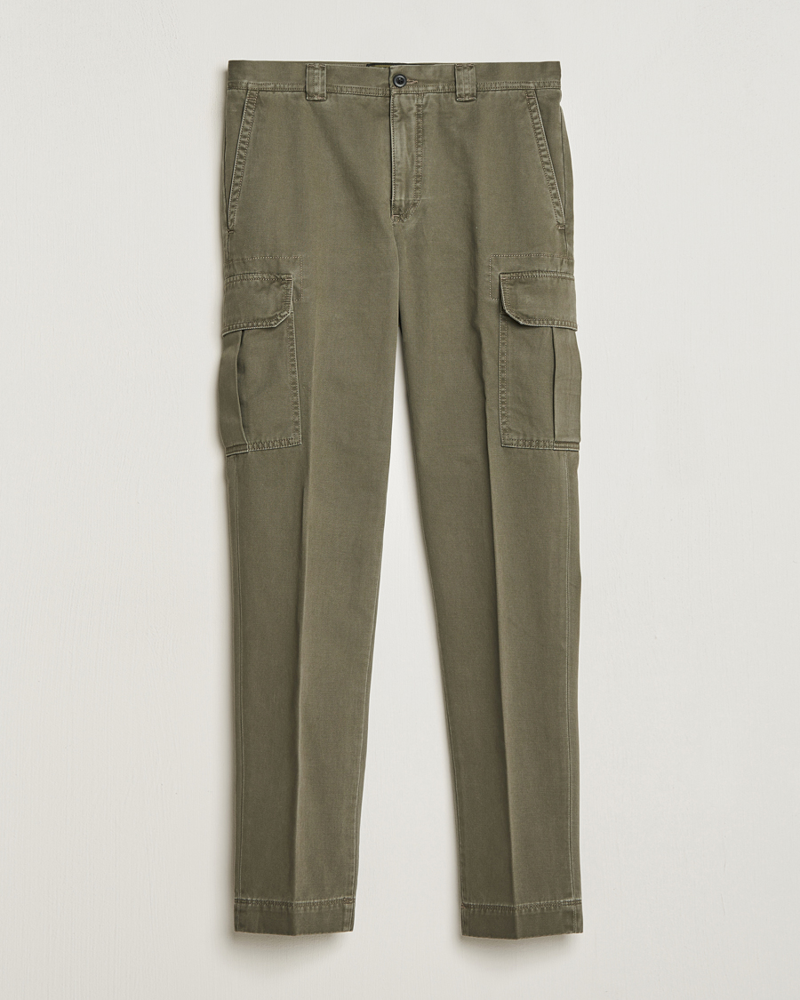 Uomini | Pantaloni | Incotex | Slim Fit Cargo Pants Military