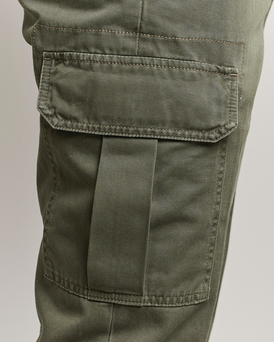 Uomini | Pantaloni | Incotex | Slim Fit Cargo Pants Military