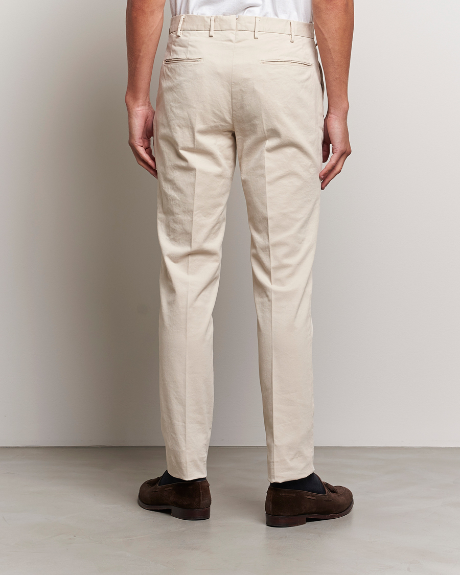 Uomini | Pantaloni | Incotex | Slim Fit Cotton Stretch Chinos Off White