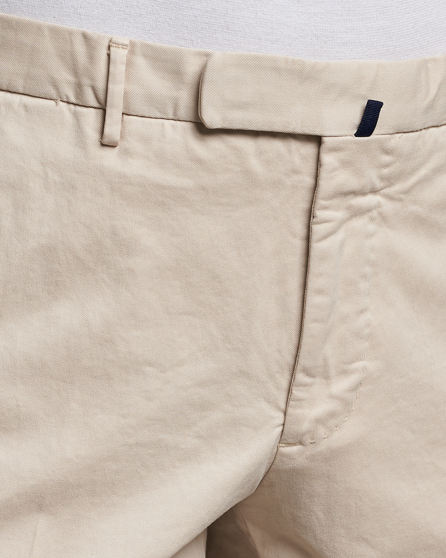 Uomini | Pantaloni | Incotex | Slim Fit Cotton Stretch Chinos Off White