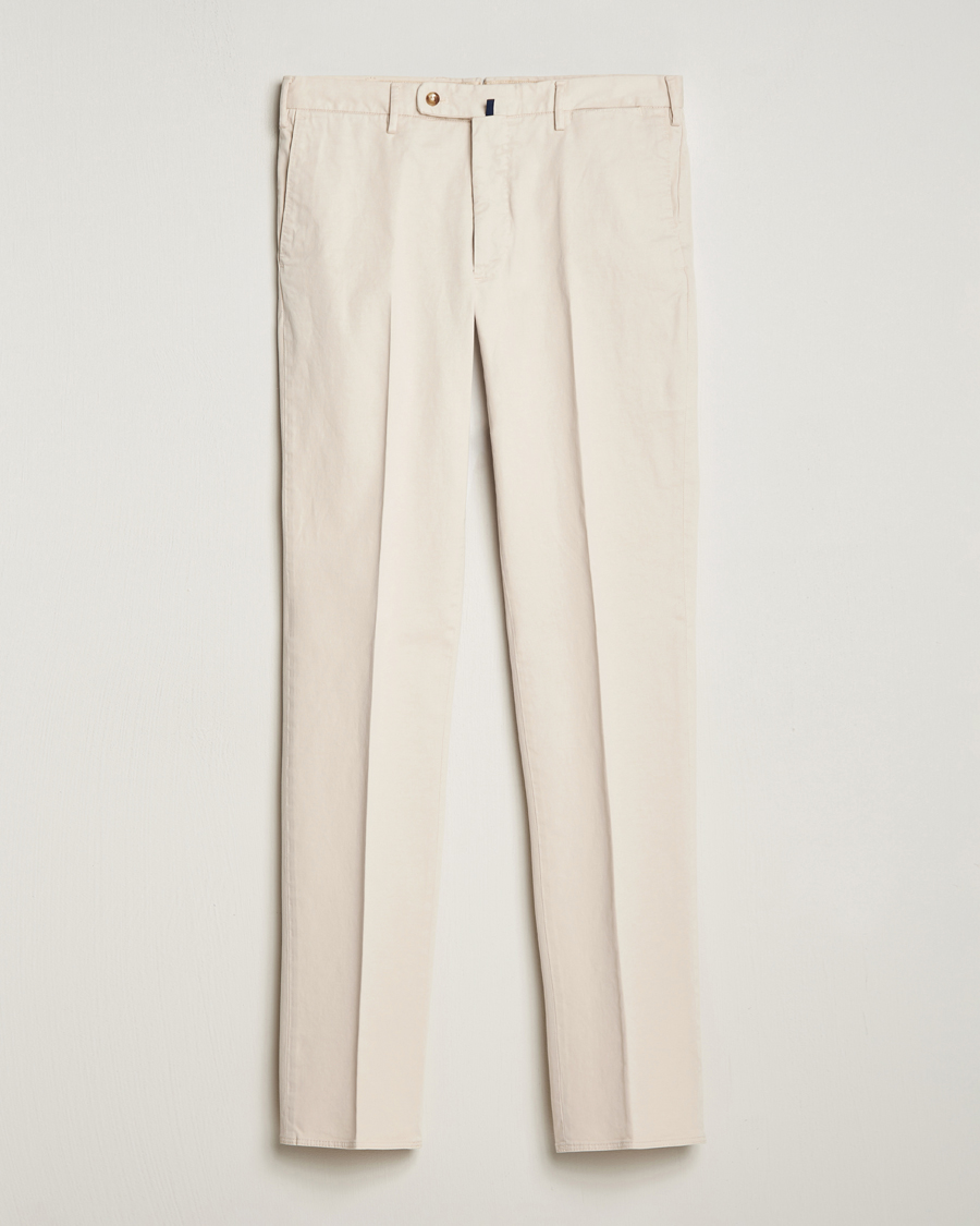 Uomini | Pantaloni | Incotex | Regular Fit Cotton Chinos Off White