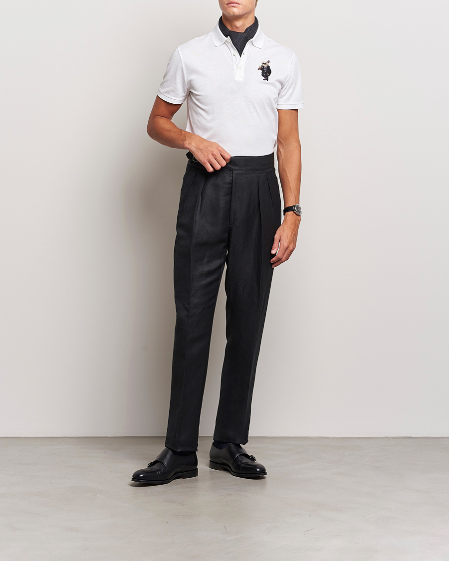 Uomini | Polo | Ralph Lauren Purple Label | Ski Bear Polo White