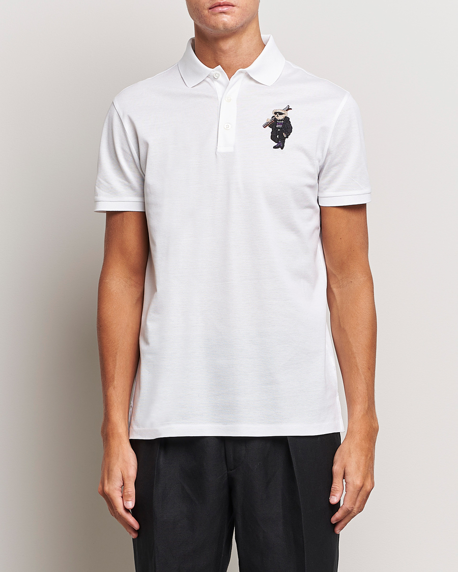 Uomini | Polo | Ralph Lauren Purple Label | Ski Bear Polo White