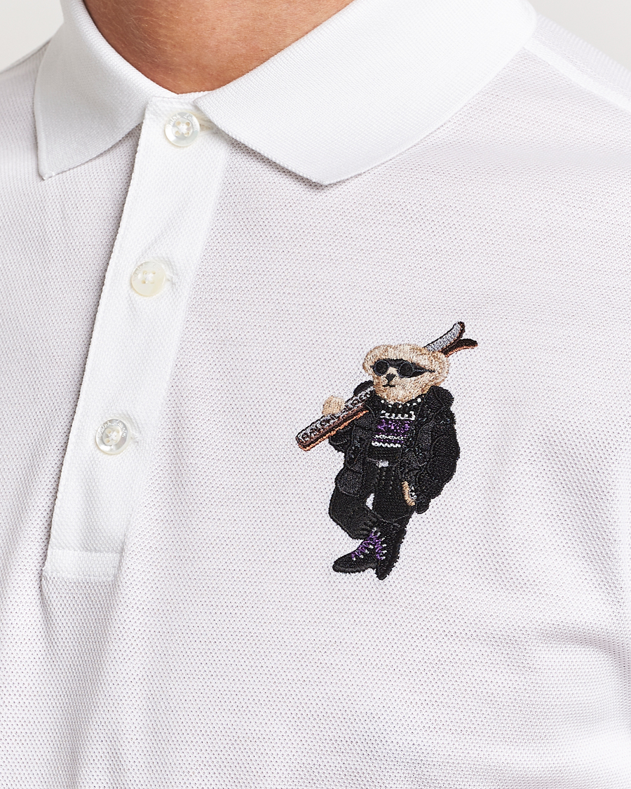 Uomini | Polo | Ralph Lauren Purple Label | Ski Bear Polo White