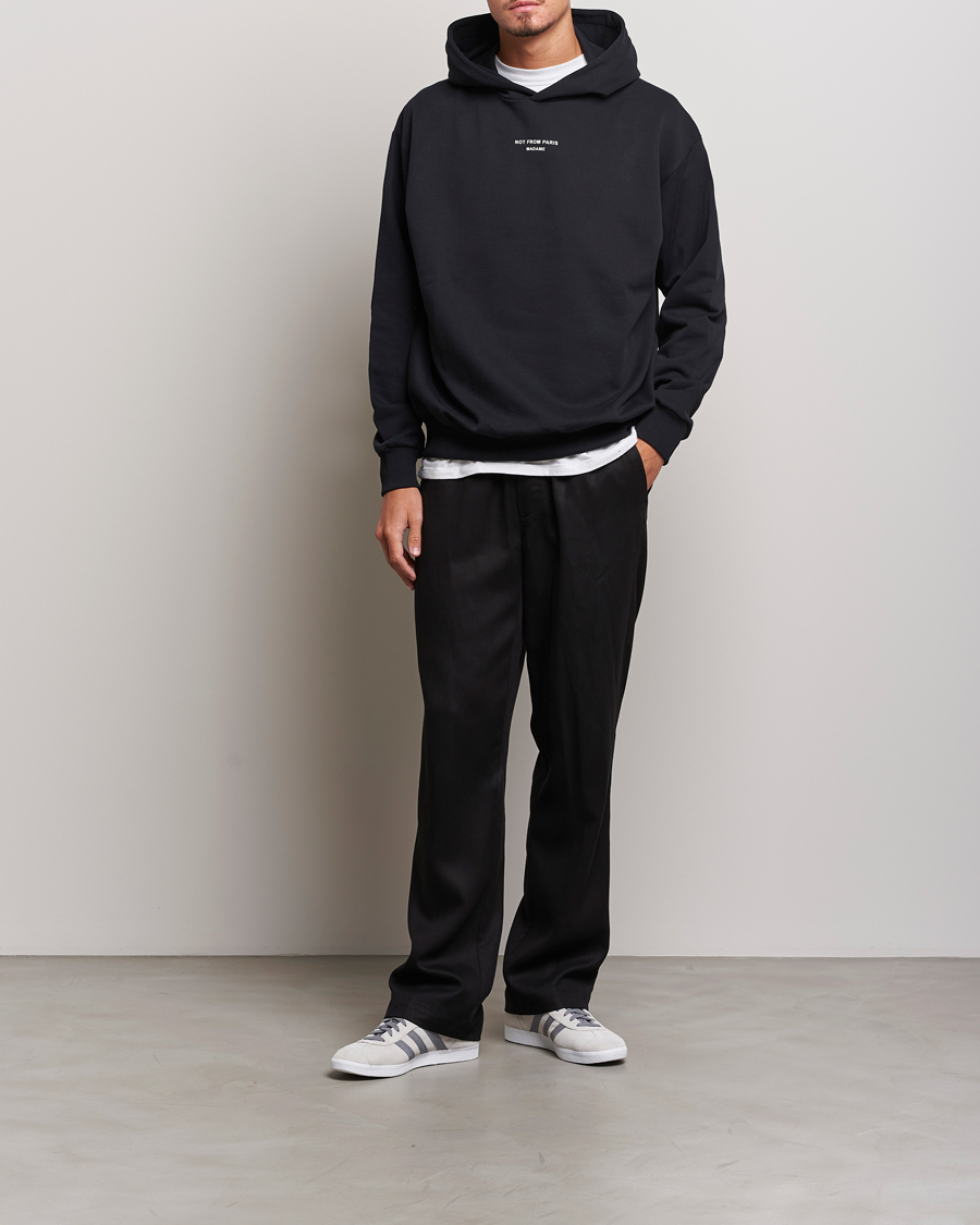 Uomini | Maglieria | Drôle de Monsieur | Classic NFPM Hoodie Black