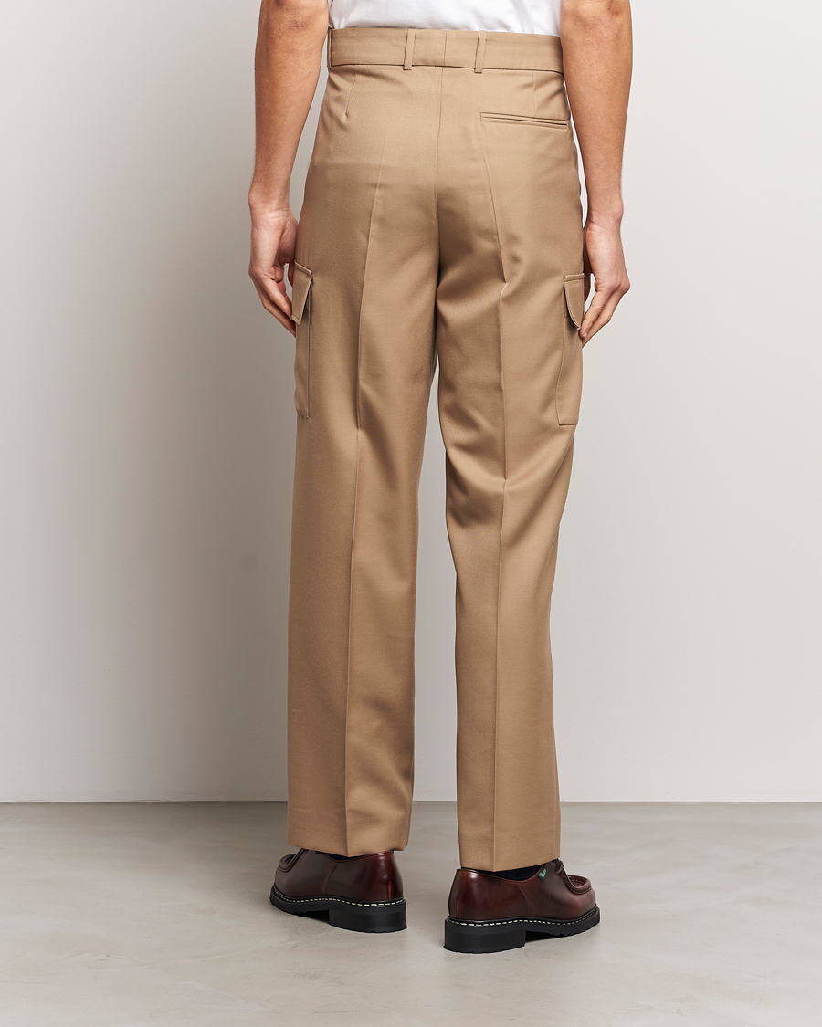 Uomini | Pantaloni | Drôle de Monsieur | Flannel Cargo Pants Beige