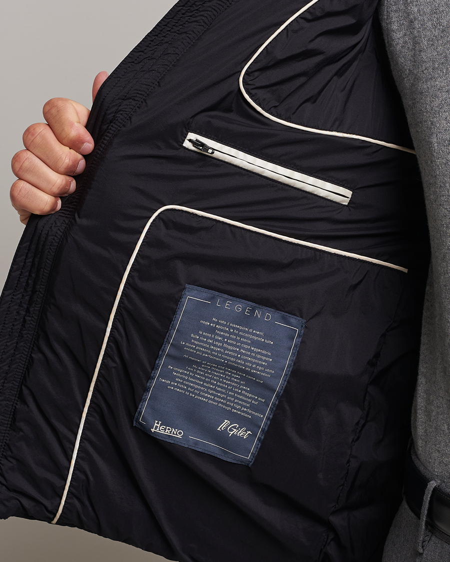 Uomini | Giacche | Herno | Nuage Down Vest Black