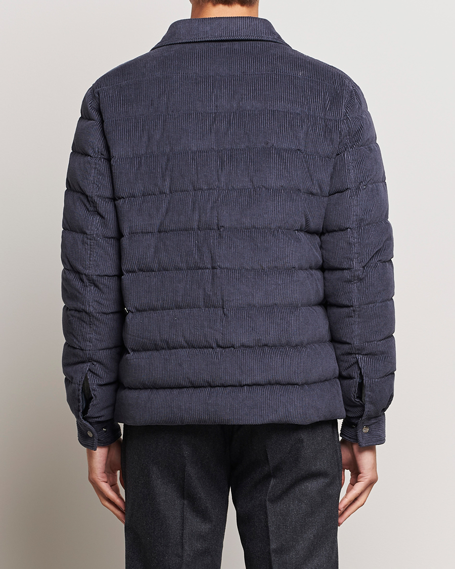 Uomini | Giacche | Herno | Corduroy Shirt Jacket Navy