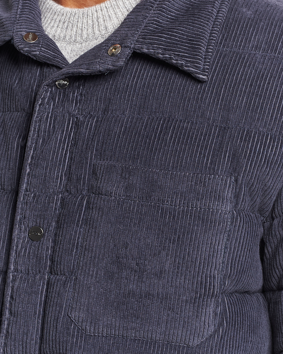 Uomini | Giacche | Herno | Corduroy Shirt Jacket Navy