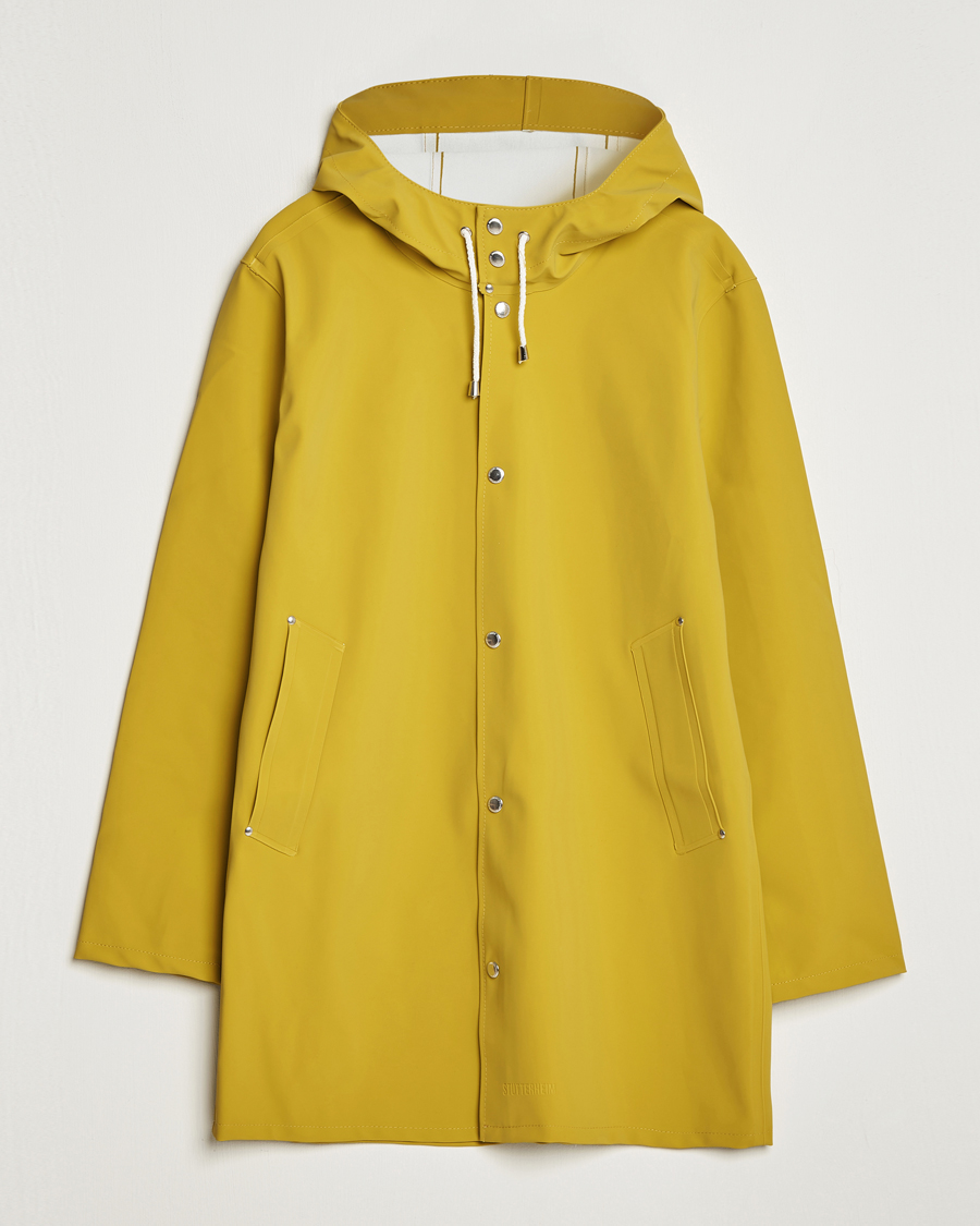 Uomini | Giacche | Stutterheim | Stockholm Raincoat Suede Gold