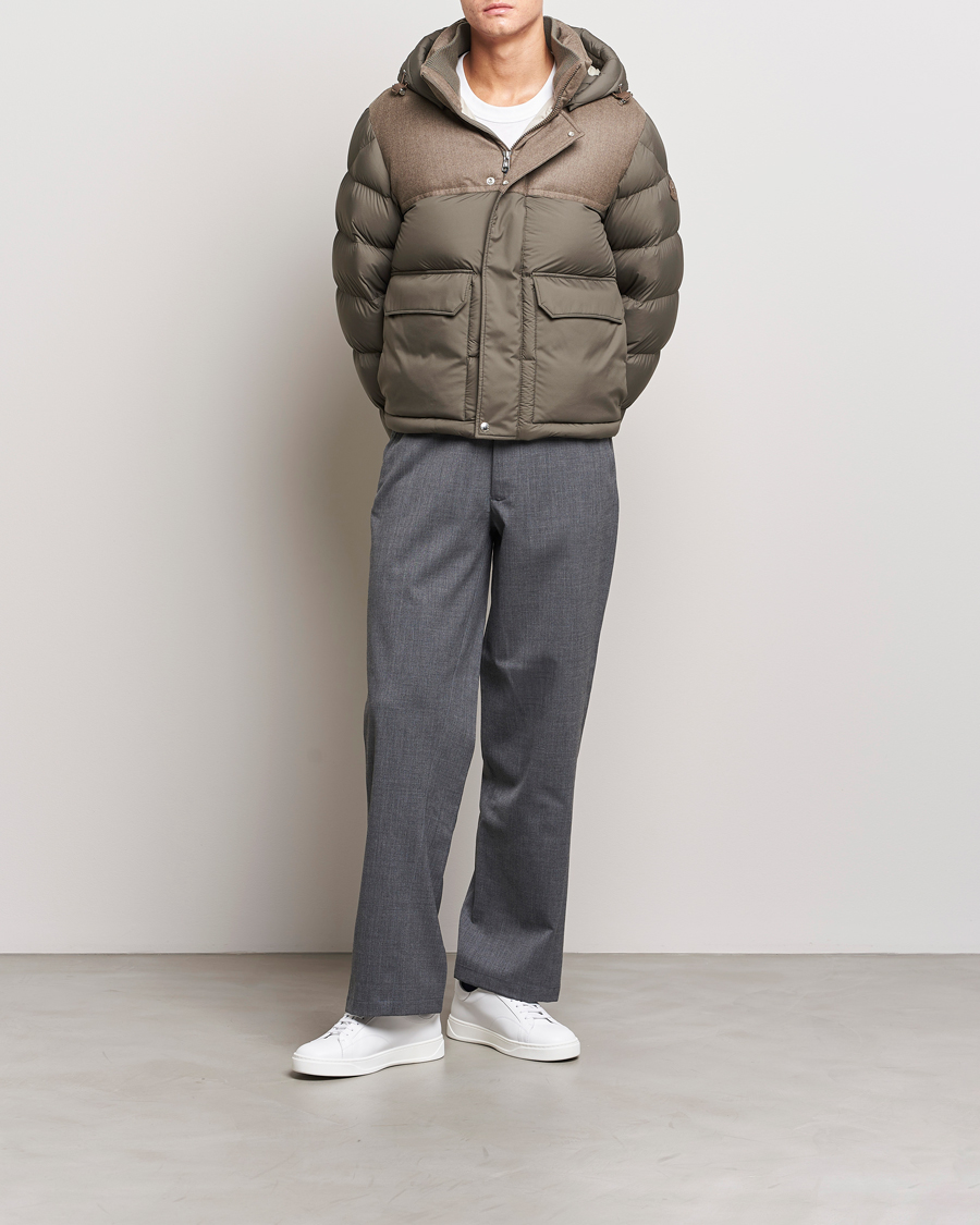 Uomini | Giacche | Moncler | Mussala Short Down Parka Taupe