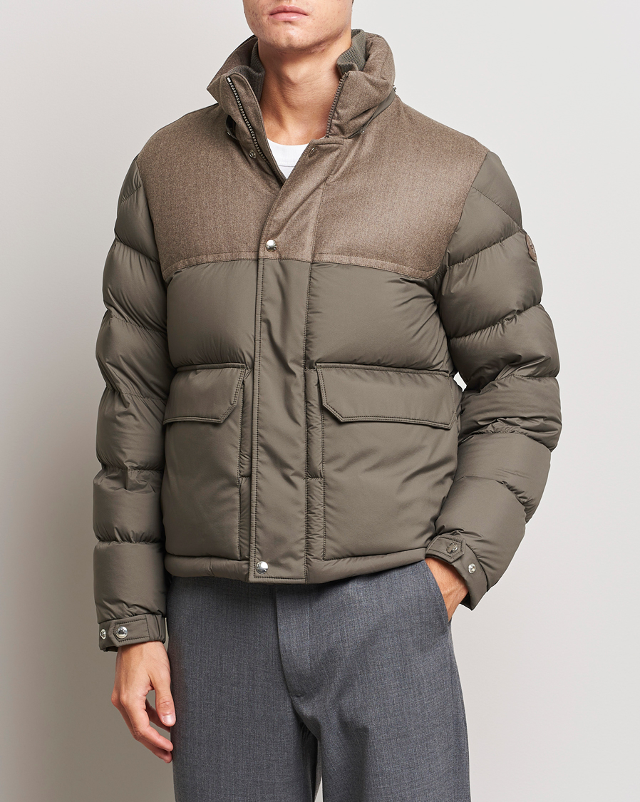 Uomini | Giacche | Moncler | Mussala Short Down Parka Taupe